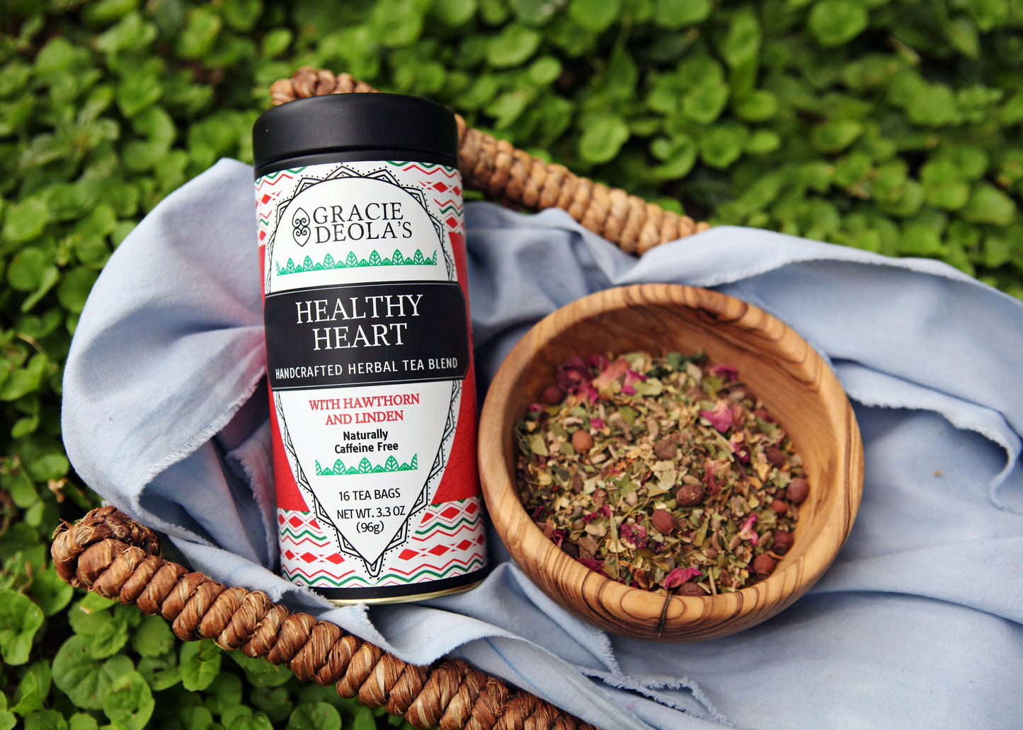 Heart Healthy Herbal Tea w/ Hawthorn & Linden