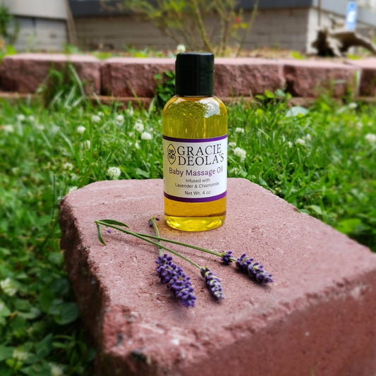 Baby Massage Oil w/Lavender & Chamomile